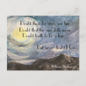 Shakespeare Hamlet Briefkaart (Voorkant)