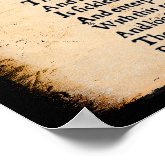 Shakespeare Hamlet om Soliloquy Poster te zijn (Hoek)