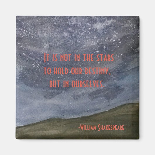 Shakespeare Hamlet Quote Magneet (Voorkant)