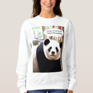 Shakespeare Hamlet Quote Panda Beer Womens Trui