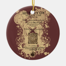 Shakespeare Henry IV Part I Quarto Front Piece Keramisch Ornament