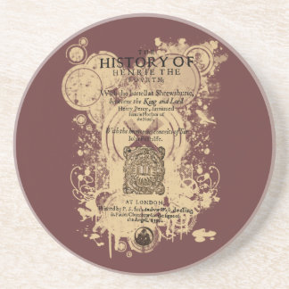 Shakespeare Henry IV Part I Quarto Front Piece Zandsteen Onderzetter