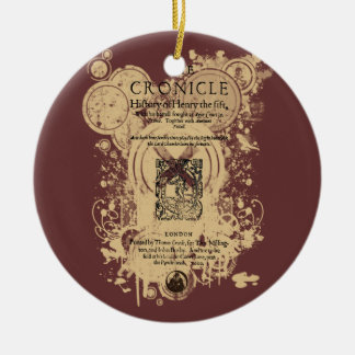 Shakespeare Henry V Quarto Front Piece Keramisch Ornament