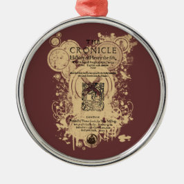 Shakespeare Henry V Quarto Front Piece Metalen Ornament