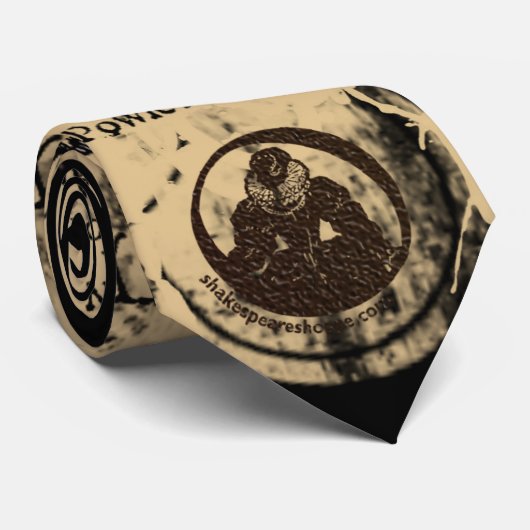 Shakespeare Henry V Quarto Front Piece Stropdas (Opgerold)