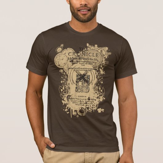 Shakespeare Henry V Quarto Front Piece T-shirt (Voorkant)