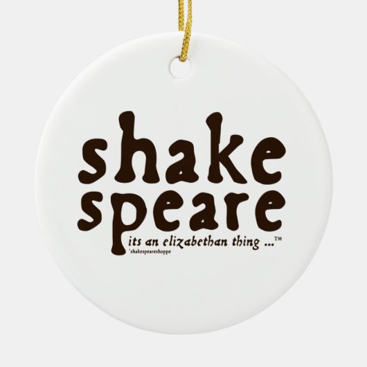 Shakespeare - het 'een Elizabeth'-ding Keramisch Ornament (Voorkant)