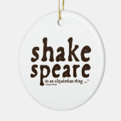 Shakespeare - het 'een Elizabeth'-ding Keramisch Ornament (Links)