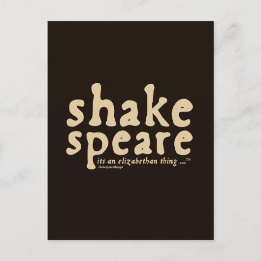 Shakespeare - het is een Elizabeth-ding Briefkaart (Voorkant)