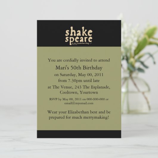 Shakespeare - het is een Elizabeth-ding Kaart (Staand voorkant)