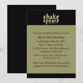 Shakespeare - het is een Elizabeth-ding Kaart (Voorkant / Achterkant)