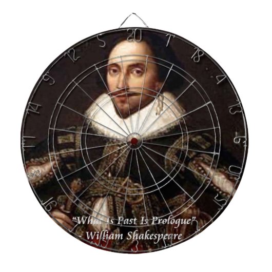 Shakespeare: Het verleden is een voorspel Dartbord (Voorkant)