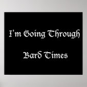Shakespeare Ik ga door Bard Times - Poster (Voorkant)