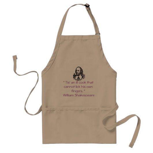 Shakespeare " Ill Cook apron " Standaard Schort (Voorkant)