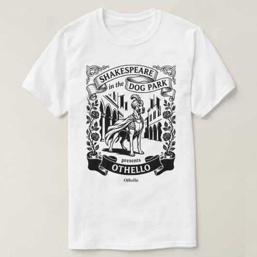 Shakespeare in de hondenpark - Othello - Dogue de T-shirt (Design voorkant)