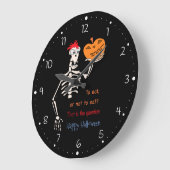 Shakespeare in Halloween Large Clock Grote Klok (Hoek)