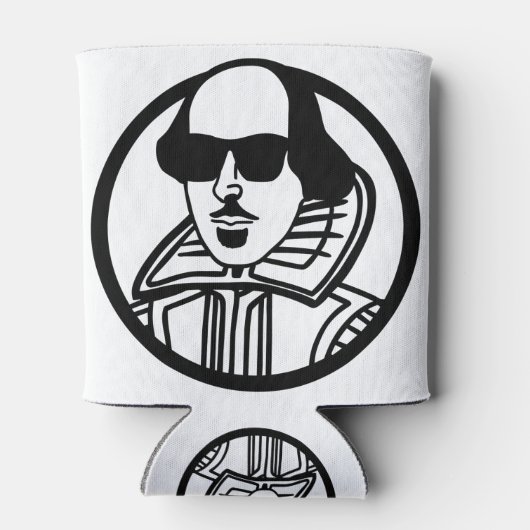 Shakespeare in tinten blikjeskoeler (Achterkant)