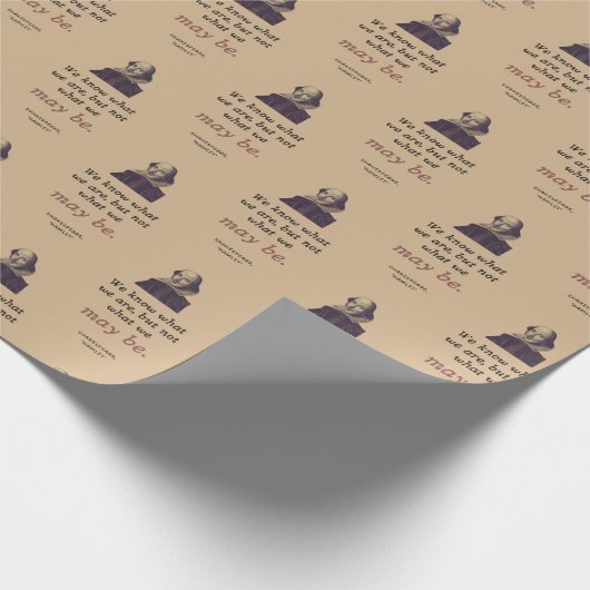 Shakespeare Inspiration Bookish Afstuderen Cadeaupapier (Hoek)