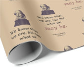 Shakespeare Inspiration  Bookish Afstuderen Cadeaupapier (Rol Hoek)
