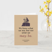 Shakespeare Inspiration  Bookish Afstuderen Kaart (Gele Bloem)