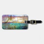 Shakespeare Inspirerend Citaat over bestemming Bagagelabel (Voorkant horizontaal)