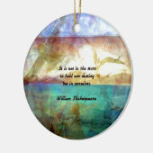 Shakespeare Inspirerend Citaat over bestemming Keramisch Ornament (Links)