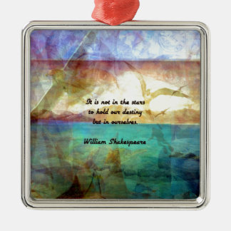 Shakespeare Inspirerend Citaat over bestemming Metalen Ornament