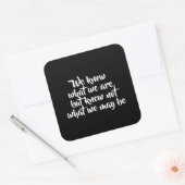 Shakespeare Inspirerend Life Quote Vierkante Sticker (Envelop)