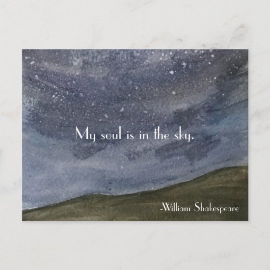 Shakespeare Inspirerend Quote Briefkaart (Voorkant)