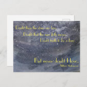 Shakespeare Inspirerend Quote Briefkaart (Voorkant / Achterkant)