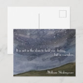 Shakespeare Inspirerend Quote Briefkaart (Voorkant / Achterkant)