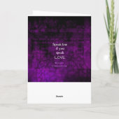 Shakespeare Inspirerend Romantic LOVE Quote Kaart (Achterkant)