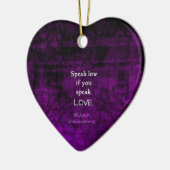 Shakespeare Inspirerend Romantic LOVE Quote Keramisch Ornament (Links)