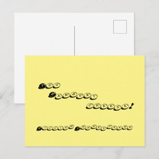 Shakespeare Insult Briefkaart (Voorkant / Achterkant)