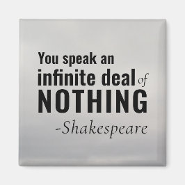 Shakespeare Insult existential Speak NIETS Magneet