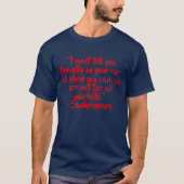 Shakespeare Insult Shirt Humor (Voorkant)