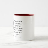 Shakespeare Insults - alles goed dat goed eindigt Tweekleurige Koffiemok (Center)