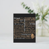 Shakespeare Insults Collectie Briefkaart (Staand voorkant)