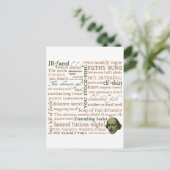 Shakespeare Insults Collectie Briefkaart (Staand voorkant)