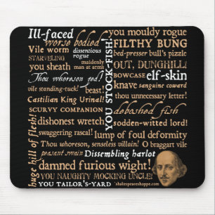 Shakespeare Insults Collectie Muismat