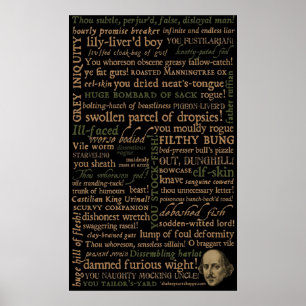 Shakespeare Insults Collectie Poster