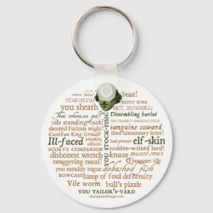 Shakespeare Insults Collectie Sleutelhanger
