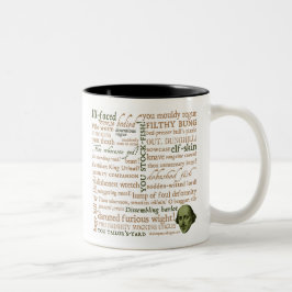 Shakespeare Insults Collectie Tweekleurige Koffiemok