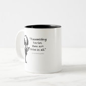 Shakespeare Insults Comedy of Errors Tweekleurige Koffiemok (Voorkant links)