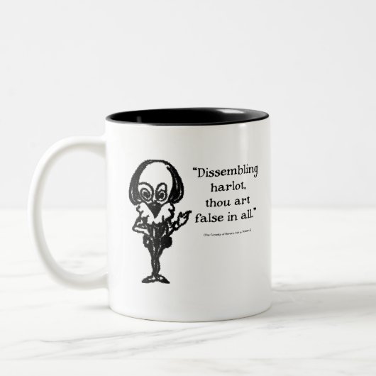 Shakespeare Insults Comedy of Errors Tweekleurige Koffiemok (Links)