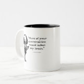 Shakespeare Insults Coriolinus Tweekleurige Koffiemok (Voorkant links)