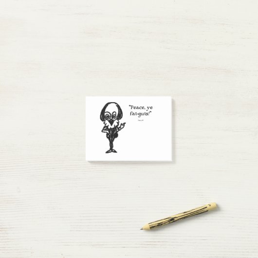 Shakespeare Insults Henry IV Post-it® Notes (Op bureau)