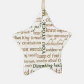 Shakespeare Insults Ornament (Rechts)