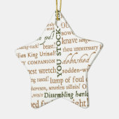 Shakespeare Insults Ornament (Links)