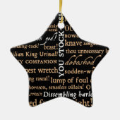 Shakespeare Insults Ornament (Achterkant)